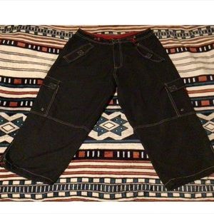 Vintage 90s Y2K Rave 4 Real Black Pants Size Medium RARE Dance Pants (Caffeine)